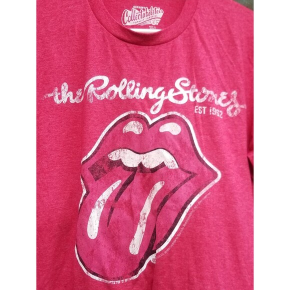 The Rolling Stones Tongue Logo Red Short Sleeve T-Shirt Size S Old Navy - Picture 2 of 4